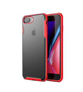 Apple iPhone 8 Plus Kılıf Zore Volks Silikon Kılıf (Kırmızı)