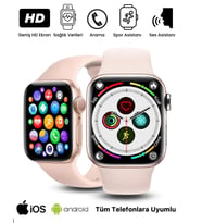 Akıllı Saat Yeni Nesil T700s Watch 7 Series Ios Androıd Uyumlu Bluetooh Arama Bildirim Alma (Pembe)