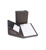 Kapaklı Sekreterlik A4 100 Yaprak Kapasiteli Rainbow Clip Board Vegan 24x32 cm (KAHVE)