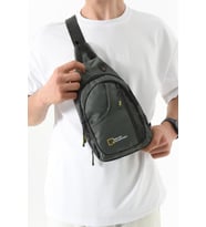 M 1021 Mega Bag Unisex Göğüs Çapraz Çanta, Body Bag (Gri)