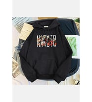 Naruto Evolution Kapşonlu Sweatshirt (Siyah)