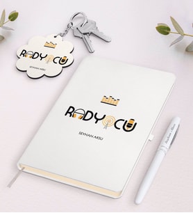 BK Gift Kişiye Özel Radyocu Siyah Defter Kalem Ve Anahtarlık Hediye Seti (Model 2)