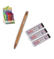 0.9 mm Uçlu Kalem ve 0,9 mm Ucu 3 Adet Mikro Mp-330 Versatil Kalem Seti 1 Paket (KAHVE)