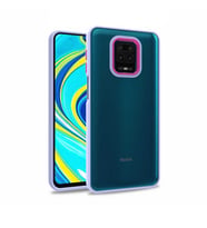 Xiaomi Redmi Note 9S Kılıf Case, Kamera Lens Korumalı Elektroplatin Kaplama Sert PC Koruyucu Colourful Platinum Serisi (Lila)