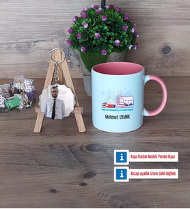Fen ve Teknoloji Öğretmeni Kupa Bardak Beyaz ve Fotoğraflı Ahşap Anahtarlık Hediye (Model 6)
