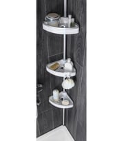 Primanova Yaylı Banyo Köşe Rafı Venta (Beyaz)