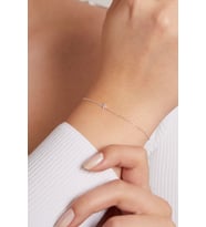 Elika Silver 925 Ayar Gümüş Minimal Yıldız Model Bileklik (Gümüş)
