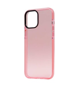 Uyumlu Model Apple iPhone 12 Pro Max Kılıf Trend Renkli Kapak (Pembe)