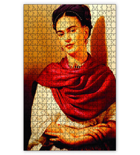 Cakapuzzle Frida Kahlo Duvara Yaslanan Puzzle Yapboz MDF (Ahşap) (500 Parça)