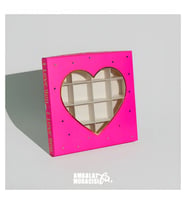 Sevgililer Günü - Valentine's Day ( 10 Adet ) Çikolata Kutusu Kırmızı Gold (Pembe)