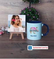 Fizik Öğretmeni Fotoğraflı Dekoratif Taş, Kupa Bardak Beyaz Hediye (Model 3)