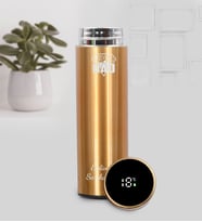 Super Dad Tasarımlı Kişiye Özel Tasarım 500 ML Dereceli Termos (Gold)