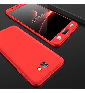 Galaxy J7 Prime Kılıf Zore Ays Full Koruma Kılıf (Kırmızı)