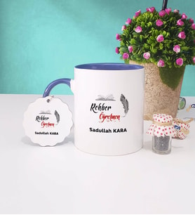 Rehber Öğretmen Kupa Bardak ve Anahtarlık (Lacivert)