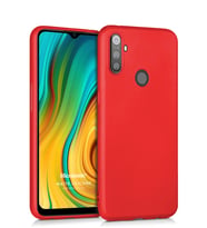 Microsonic Matte Silicone Realme C3 Kılıf (Kırmızı)