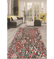 Dijital Kaymaz Taban Yıkanabilir Modern Renkli Salon Halısı Mutfak Halısı Yolluk ND-HT-116 (Çok Renkli)