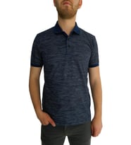 Erkek Polo Yaka Jakarlı Tişört Bgl-st01052 (Lacivert)