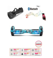 Citymate Hoverboard Elektrikli Kaykay Scooter Bluetooth Hoparlörlü 6.5 inch Çanta Hediyeli D20 (Mavi)