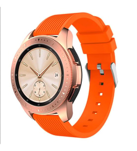 Xiaomi Redmi Watch 5 Active/Lite Kordon Çizgili Silikon Kordon (Turuncu)