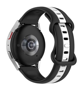 Xiaomi Redmi Watch 5 Active/Lite Amazfit GTR 2E 47mm Pace 1/2 Kordon Line Ayarla (Siyah - Beyaz)