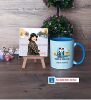 Temizlik Görevlisi Fotoğraflı Dekoratif Taş, Kupa Bardak Beyaz Hediye (Model 4)