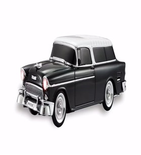 Chevrolet Belair 1955 Model Araba Bluetooth Hoparlör FM Radyo USB TF AUX Destekli Speaker (Siyah)