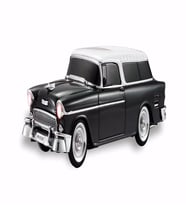 Chevrolet Belair 1955 Model Araba Bluetooth Hoparlör FM Radyo USB TF AUX Destekli Speaker (Siyah)