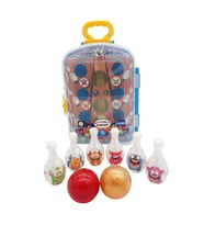 Asya Oyuncak Bavul Bowling Set CESE-10038, Çocuklar İçin Bavulda Bowling Seti (Mavi)