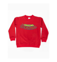 Spiderman baskılı örümcek adam pamuklu kumaş çocuk sweatshirt (Kırmızı)