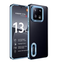 Xiaomi Mi 13 Pro Kılıf Kamera Korumalı Logo Gösteren Zore Omega Kılıf (Mavi)
