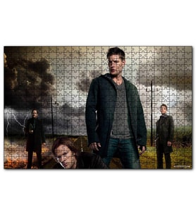 Cakapuzzle Supernatural Erkek Karakterler  Puzzle Yapboz MDF (Ahşap) (255 Parça)