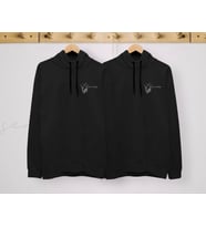 BK Gift Kişiye Özel Sevgililer İsimli İkili Siyah Sweatshirt Seti, Sevgililer Hediye, Çift Hediyesi, Yıl Dönümü Hediyesi, Kişiye Özel Sweatshirt (Model 4)