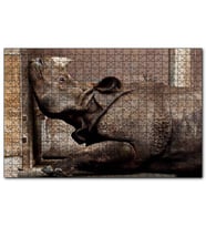 Cakapuzzle Hint Gergedanı  Puzzle Yapboz MDF (Ahşap) (1000 Parça)