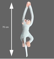 Elleri Yapışan Oyun Ve Uyku Arkadaşı 70 Cm Peluş Maymun Oyuncak - Hediyelik - Aksesuar Ve Süs - Oyun Ve Uyku Arkadaşı (Krem)