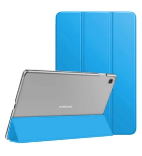 Samsung Galaxy Tab A7 10.4 T500 T505 T507 Kılıf PU Deri Smart Standlı Case (Mavi)