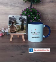 Fen Bilimleri Öğretmeni Fotoğraflı Dekoratif Taş, Kupa Bardak Beyaz Hediye (Model 3)