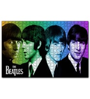 Cakapuzzle The Beatles Renk Geçişli Portre  Puzzle Yapboz MDF (Ahşap) (500 Parça)