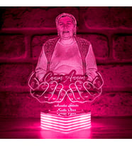 Kişiye Özel, Canım Anneme Hediye, Resimli Lamba (Pembe)