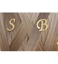 Pleksi Söz Nişan Baş Harf Duvar Panosu (Gümüş)