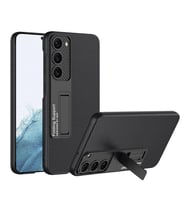 Galaxy S23 Kılıf Zore Kıpta Standlı Kılıf (Siyah)