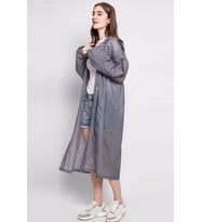 Eva Trend Unisex Siyah Yağmurlık (Gri)