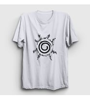 Presmono Unisex Sarı Seal Anime Naruto T-Shirt 133940tt (Beyaz)