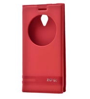 Asus Zenfone Go ZC500TG Kılıf Elite Kapaklı Kılıf (Kırmızı)