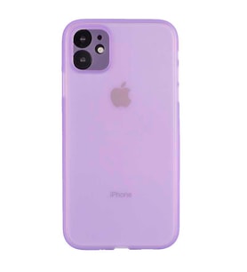 Uyumlu Model Apple iPhone 11 Kılıf Ultra İnce Hayalet Sert Kapak (Mor)
