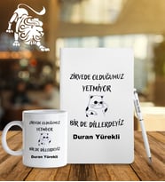 Kişiye Özel Burç Tasarımlı Esprili Defter Kalem Ve Kupa Hediye Seti (Model 7)