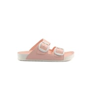 PastelSteps İki Tokalı Rahat İlkbahar-Yaz Ergonomik Kadın Terlik (Pembe)