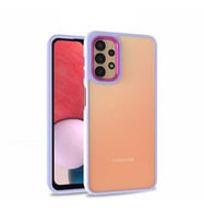 Samsung Galaxy A13 4G Kılıf Case, Kamera Lens Korumalı Elektroplatin Kaplama Sert PC Koruyucu Colourful Platinum Serisi (Lila)