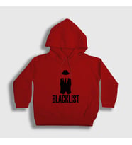 Presmono Unisex Çocuk Beyaz Vest The Blacklist Kapüşonlu Sweatshirt 184069tt (Kırmızı)