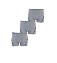 3lü Erkek Çocuk Likralı Pamuklu Boxer Kaliteli Esnek İç Çamaşırı (Gri)