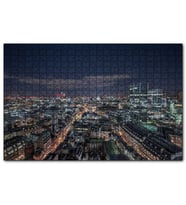 Cakapuzzle Gece Şehir Manzarası  Puzzle Yapboz MDF (Ahşap) (1000 Parça)